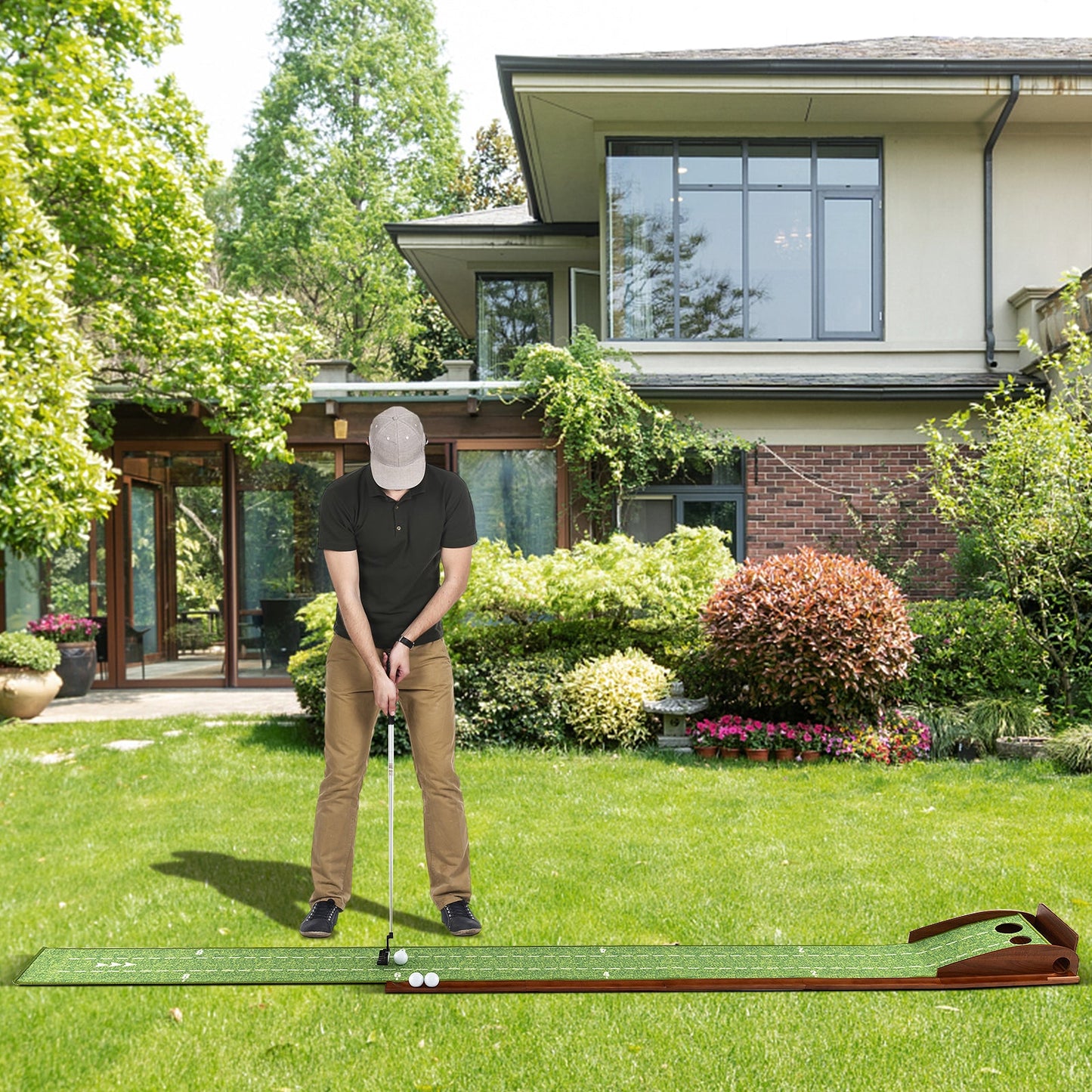 Golf Putting Mat / Practice Training Aid