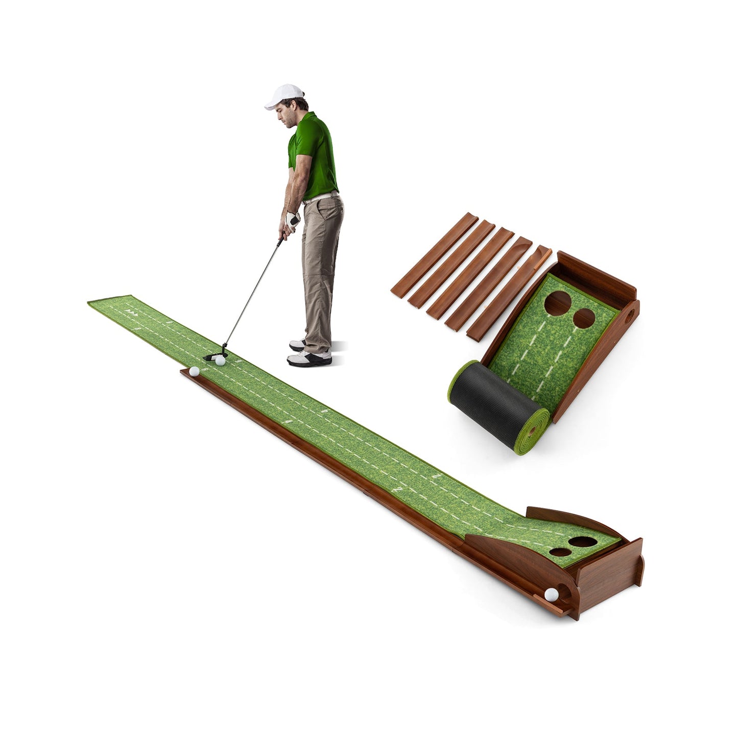 Golf Putting Mat / Practice Training Aid