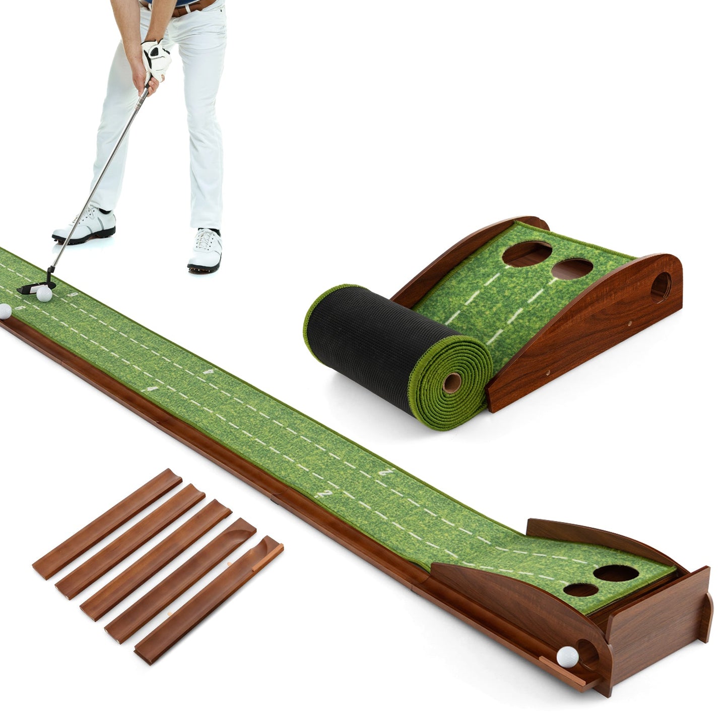 Golf Putting Mat / Practice Training Aid