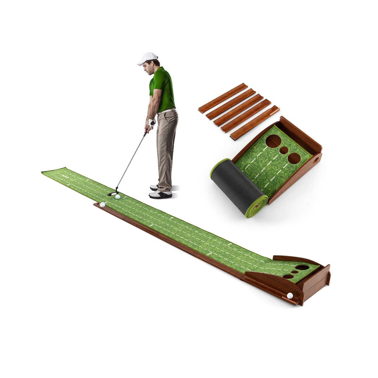 Golf Putting Mat / Practice Training Aid